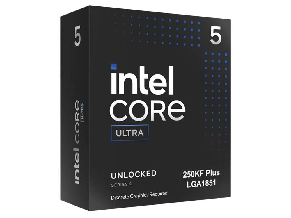 Intel Core Ultra 5 250KF Plus 18 Cores 18 Threads LGA1851 30M Cache, up to 4.20 GHz 15th Gen - No CPU Cooler Included