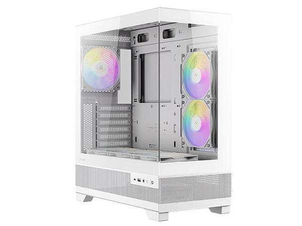 Antec CX700 ARGB Tempered Glass Mid-Tower ATX Case, White, USB-C, 3× ARGB PWM Fans, 360mm Radiator, 1Yr Wty