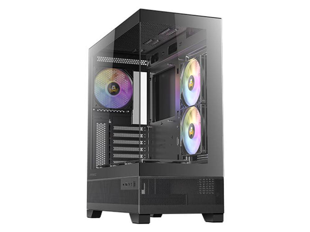 Antec CX700 ARGB Tempered Glass Mid-Tower ATX Case, Black, USB-C, 3× ARGB PWM Fans, 360mm Radiator, 1Yr Wty