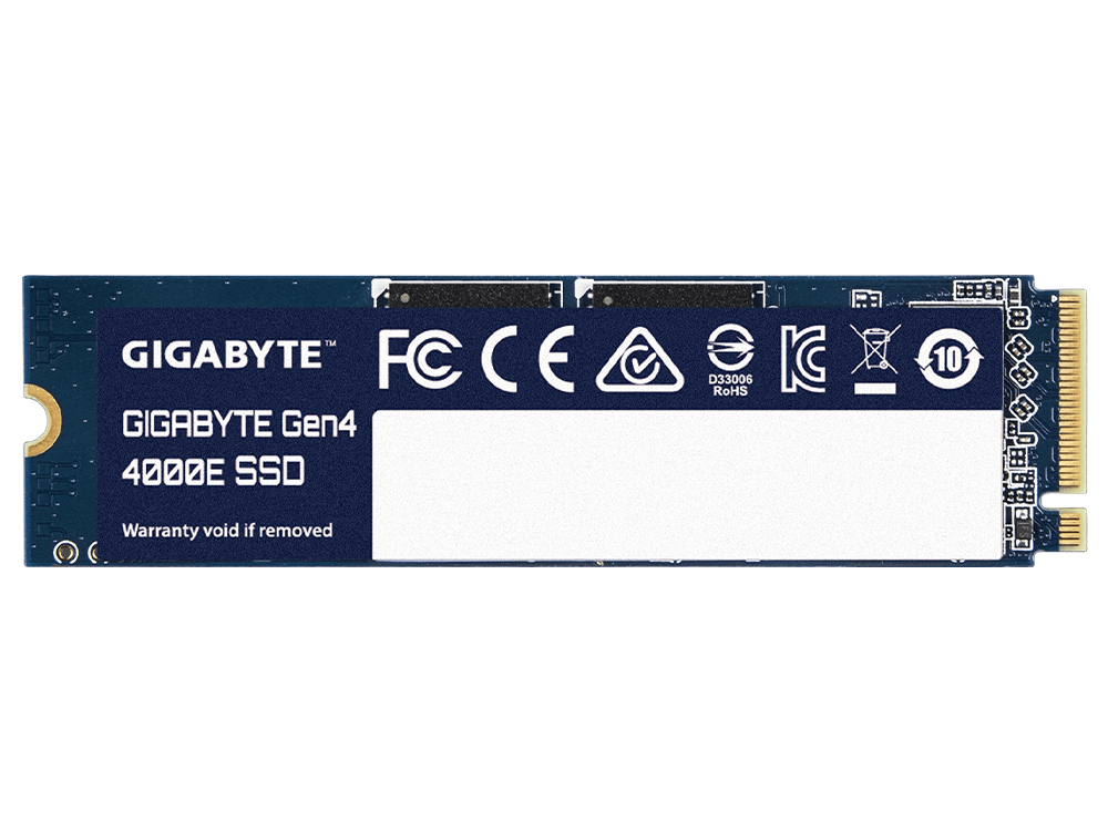Gigabyte Gen4 4000E 1TB NVMe PCIe 4.0 M.2 2280 SSD, Up to 4000 MB/s, 3900 MB/s