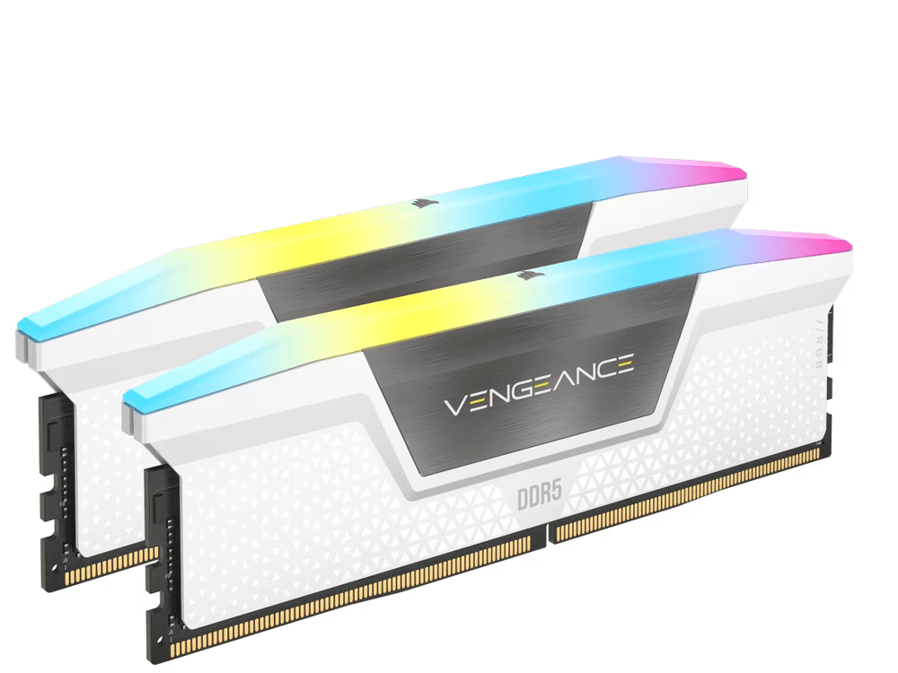 Corsair Vengeance RGB 16GB 2 x 8GB DDR5 5200MHz CL40 INTEL XMP & AMD EXPO Desktop Memory - CMH16GX5M2B5200Z40W