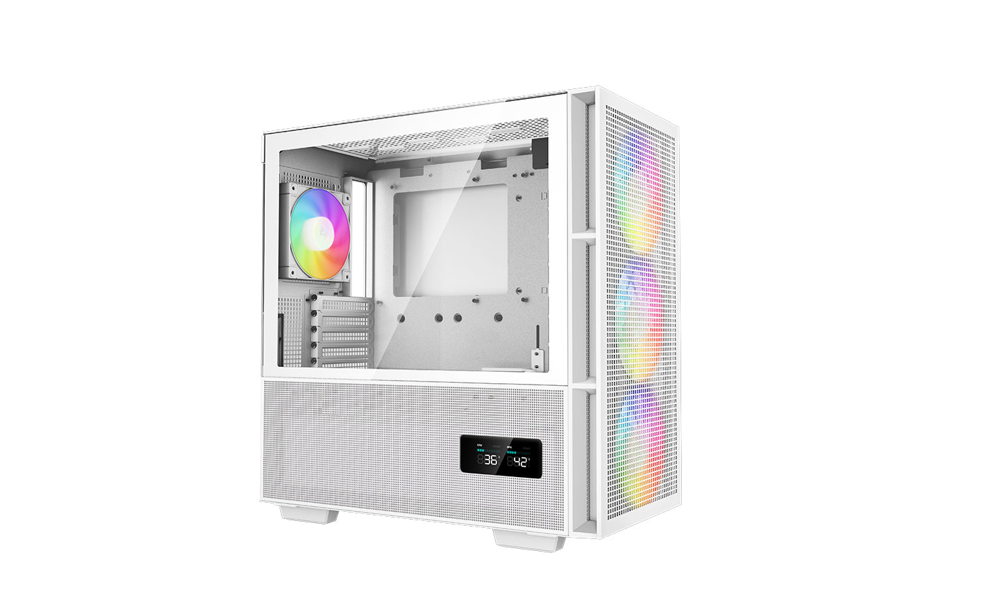 DeepCool CH560 DIGITAL White High Airflow Mid-Tower ATX Case
