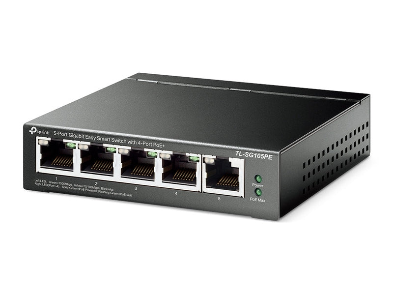 TP-Link TP-SG105PE 4-Port PoE+ 65W Gigabit Smart Switch
