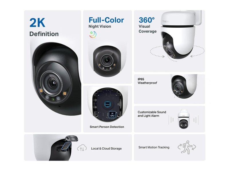 TP-Link Tapo TC41 Outdoor Pan/Tilt Security Wi-Fi Camera