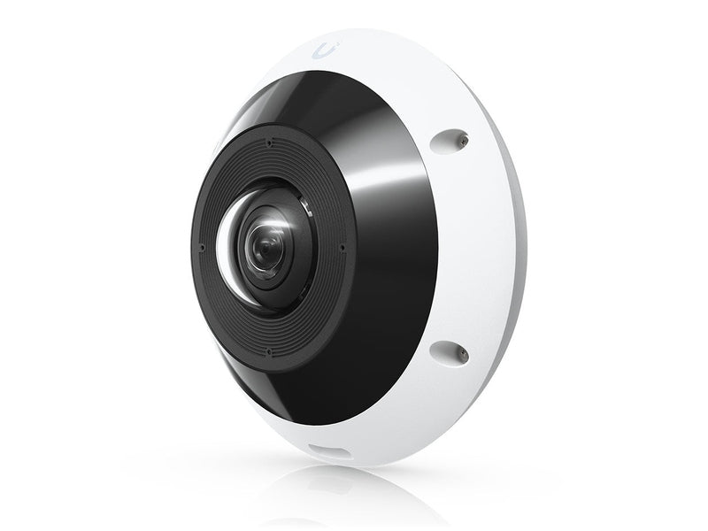 Ubiquiti G6 Pro 360 All-weather, vandal-resistant 12MP PoE Camera White with panoramic 360° coverage, digital pan-tilt-zoom functionality, and smart IR functionality.