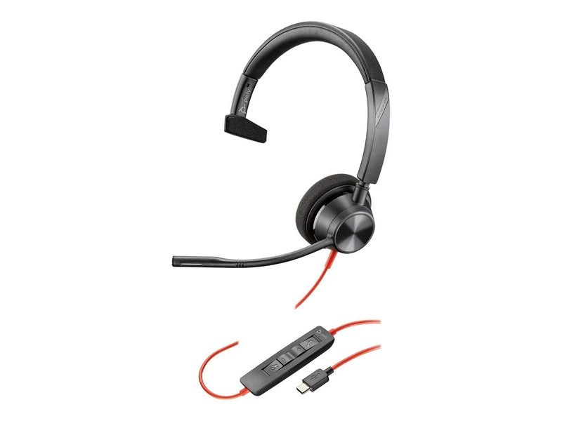 HP Poly Blackwire 3310 UC Mono USB-C Headset 8X215AA