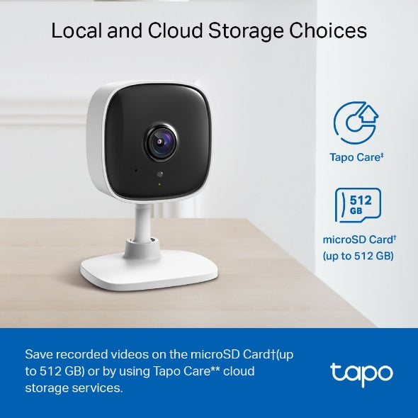 TP-Link TAPO-C100 Home Security Wi-Fi Camera, Pet, Baby