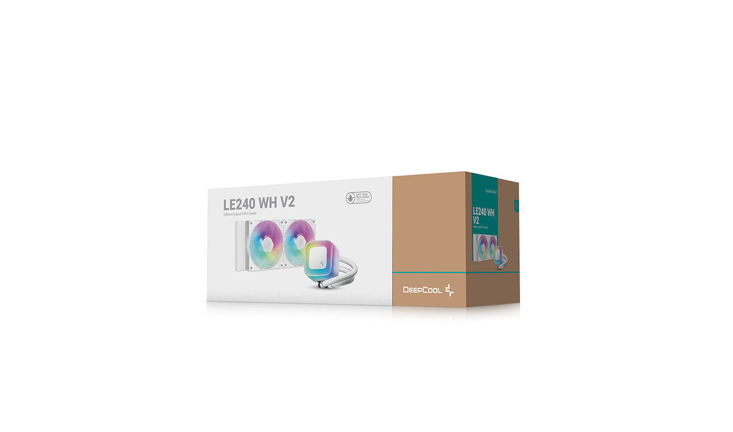 DeepCool LE240 V2 Liquid Cooler 240mm 6th Gen White