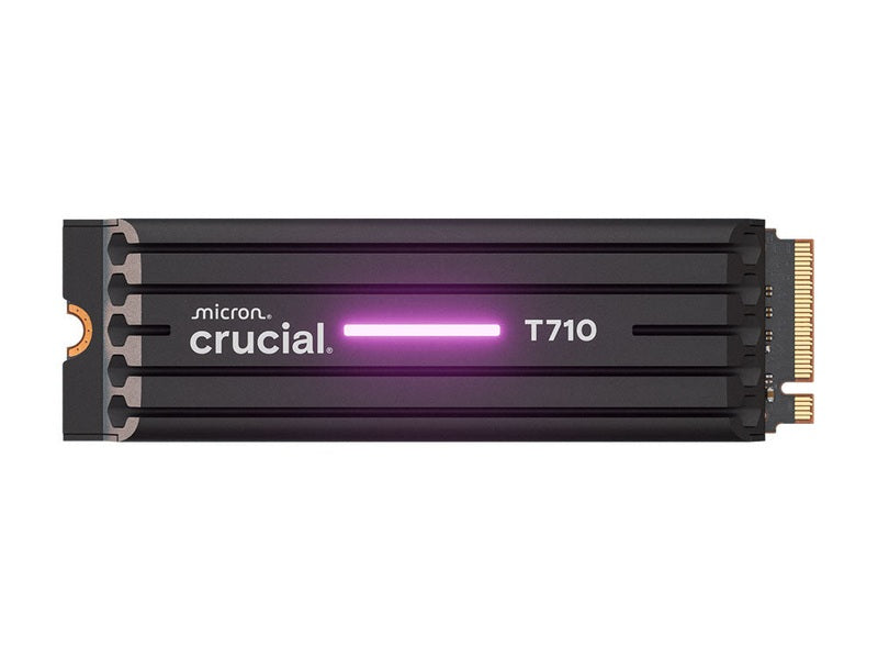 Crucial T710 2TB PCIe Gen5 NVMe 2280 SSD w Heatsink - CT2000T710SSD5