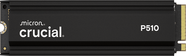 CRUCIAL P510 2TB + HEATSINK, M.2 INTERNAL NVMe PCIe5 SSD, 11000R/9500W MB/s, 5YR WTY