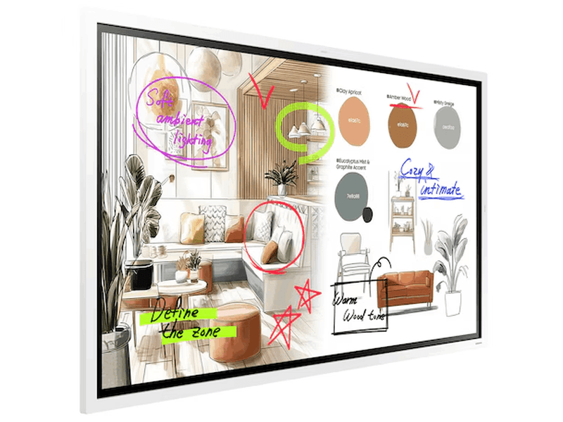 Samsung 85" WMFX Flip Pro Interactive 4K UHD 450 nit 12/7 Display 3YR LH85WMFWLGCXXY