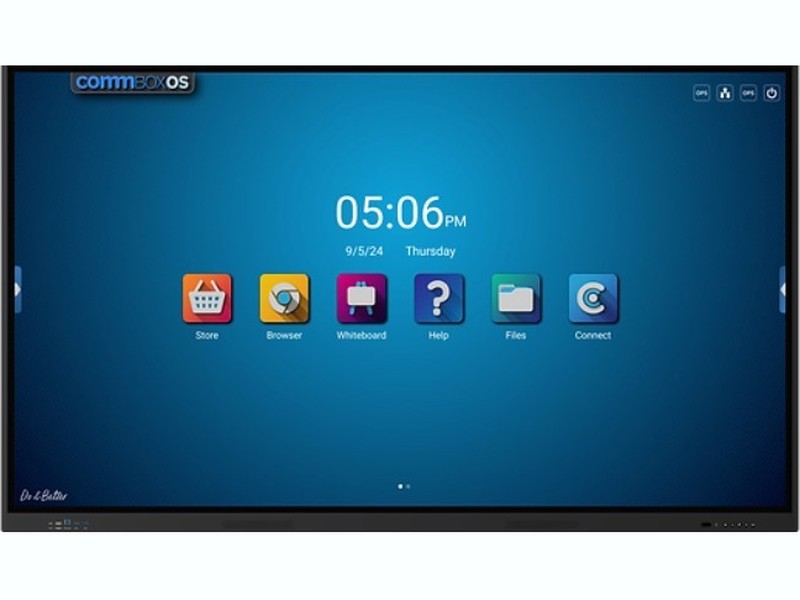 Commbox 75" 4K UHD Interactive ATOM Display, Android 13 4 Year Warranty