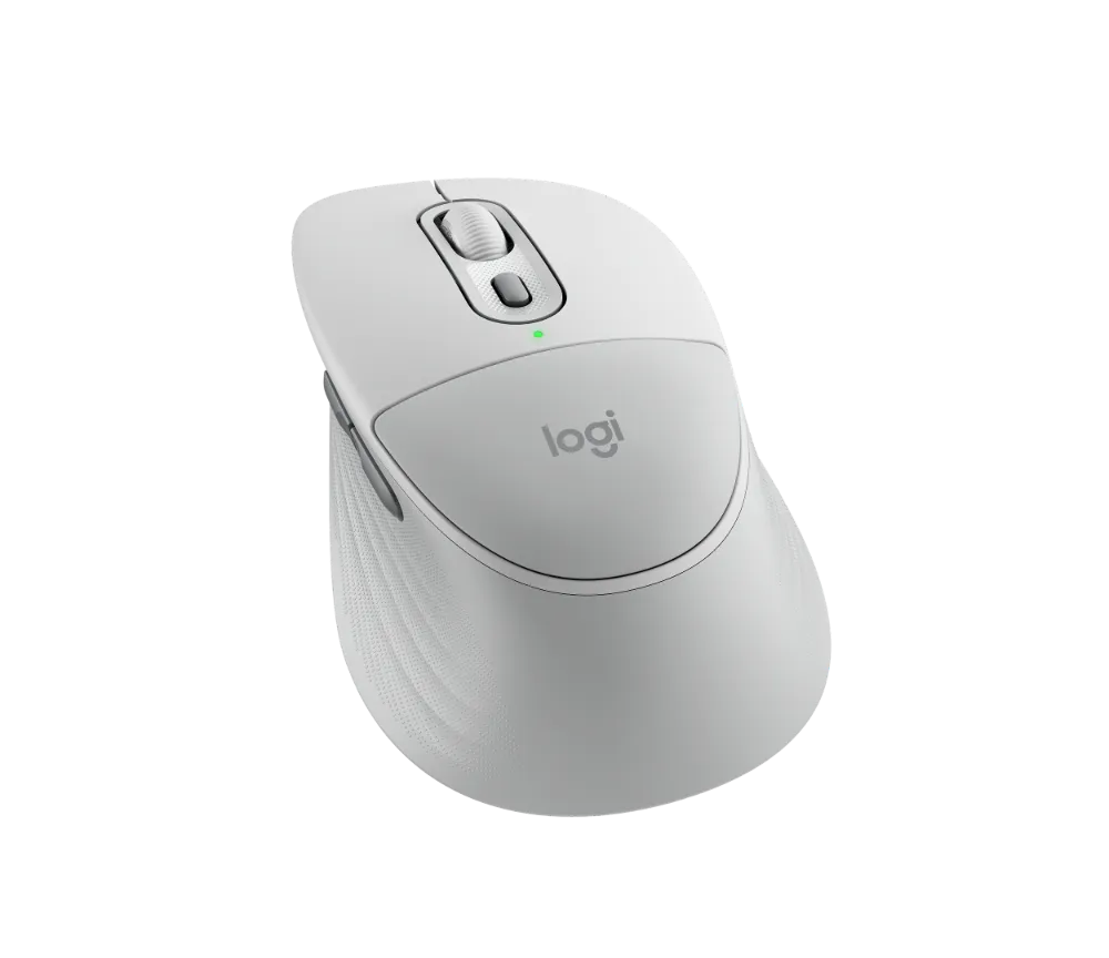 Logitech M850 L Signature Comfort Plus Wireless Bluetooth Mouse - Off White