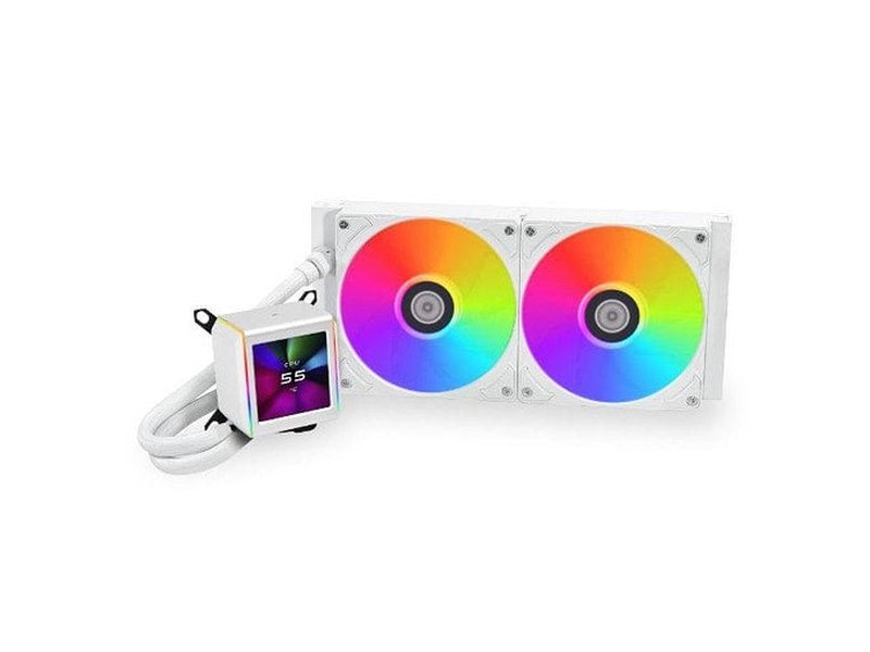 Lian-Li Galahad II LCD 280 ARGB AIO Liquid CPU Cooler - White