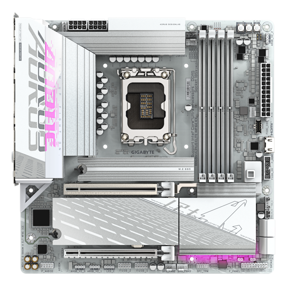 Gigabyte B860M A ELT WF6E ICE Motherboard