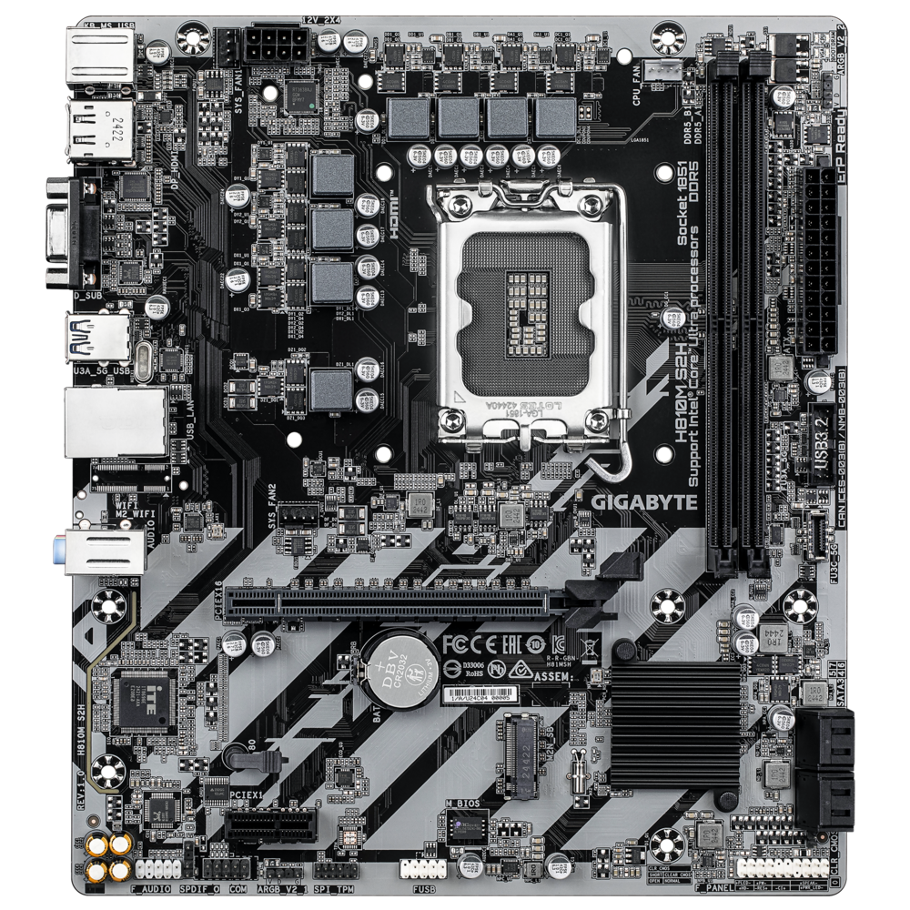 Gigabyte H810M S2H Intel LGA 1851 ATX Motherboard