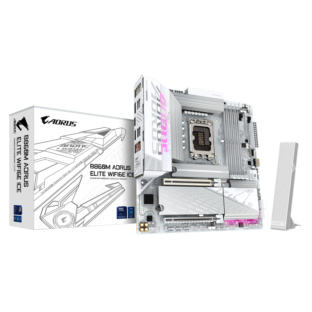 Gigabyte B860M A ELT WF6E ICE Motherboard