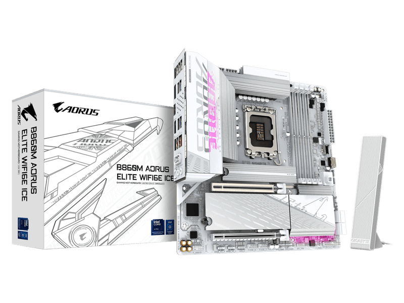 Gigabyte B860M A ELT WF6E ICE Motherboard