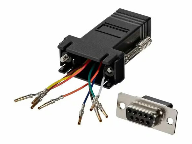 StarTech DB9 to RJ45 Modular Serial Adapter - Black