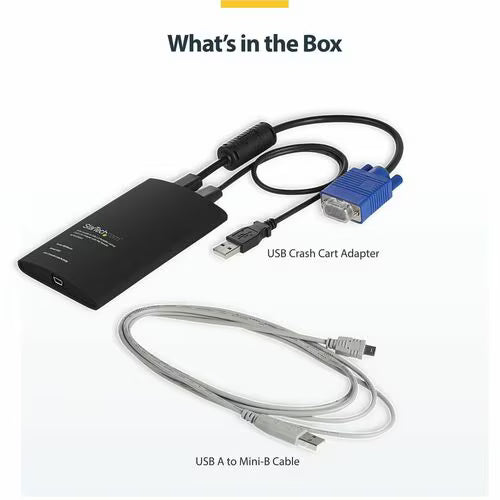 StarTech USB Crash Cart Adapter with File Transfer & Video Capture