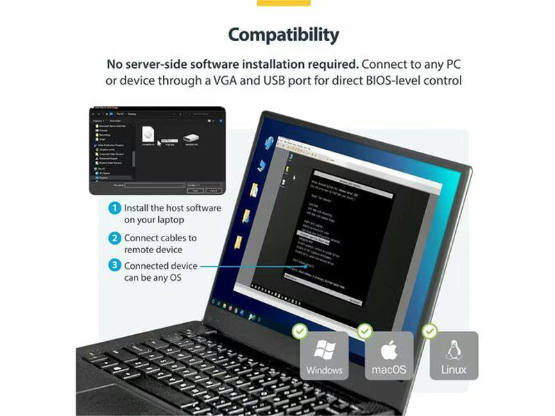 StarTech USB Crash Cart Adapter with File Transfer & Video Capture