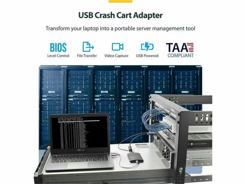 StarTech USB Crash Cart Adapter with File Transfer & Video Capture