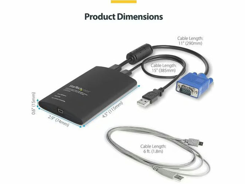 StarTech USB Crash Cart Adapter with File Transfer & Video Capture