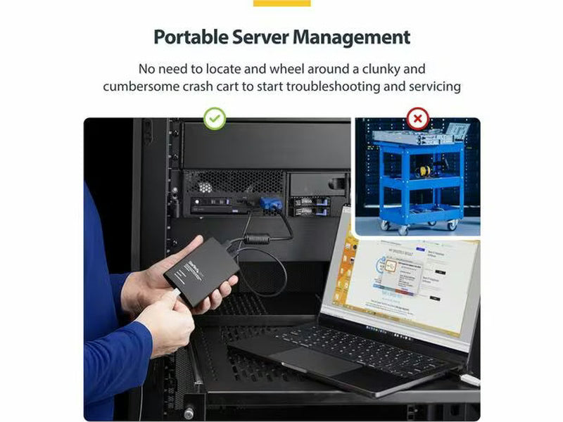 StarTech USB Crash Cart Adapter with File Transfer & Video Capture