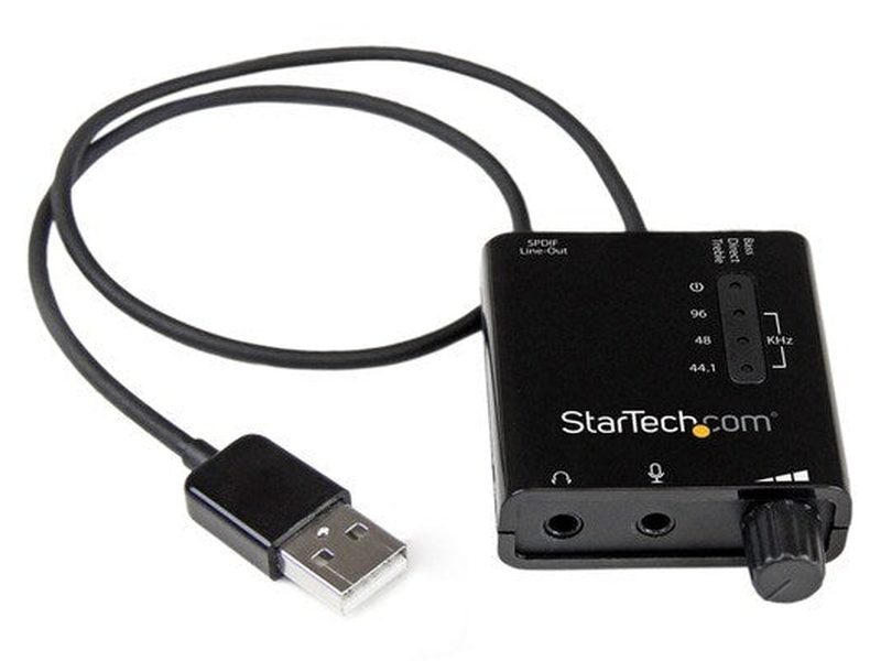 StarTech USB Stereo Audio Adapter External Sound Card with SPDIF Digital Audio