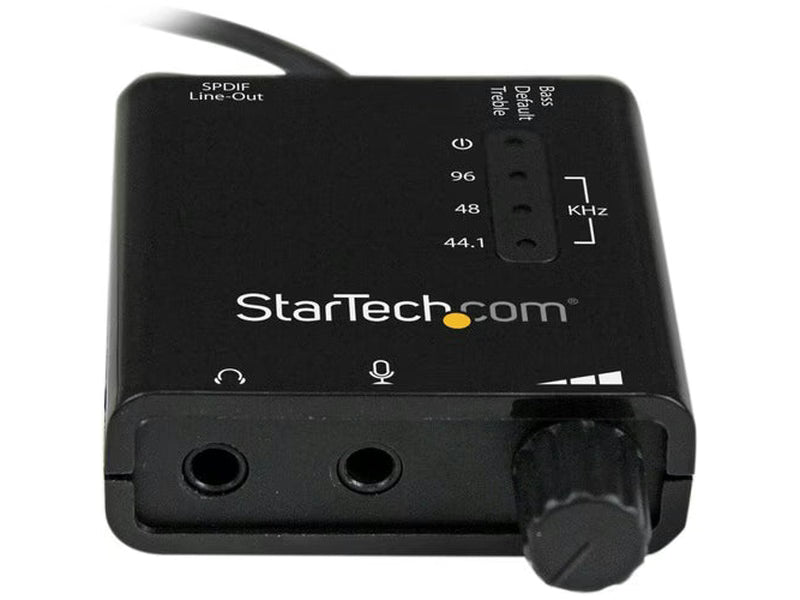 StarTech USB Stereo Audio Adapter External Sound Card with SPDIF Digital Audio