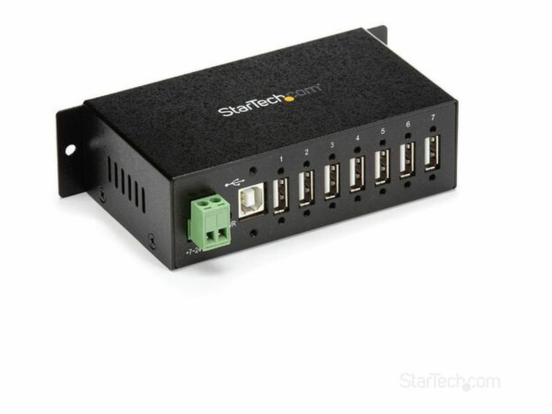 StarTech Mountable Rugged Industrial 7 Port USB Hub