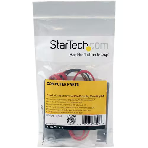 StarTech 2.5in SATA Hard Drive to 3.5in Drive Bay Mounting Kit