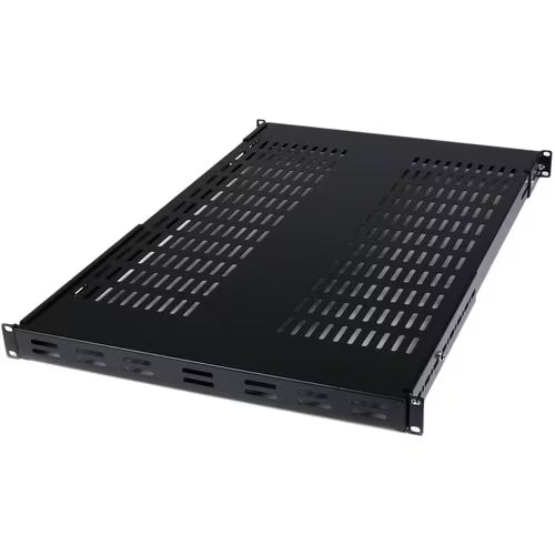 StarTech 1U Adjustable Mounting Depth Vented Rack Mount Shelf - 175lbs / 80kg