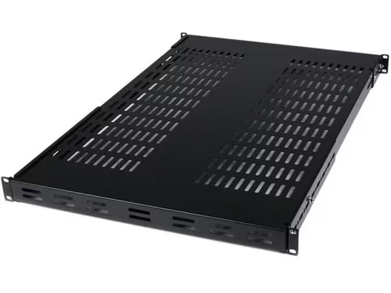 StarTech 1U Adjustable Mounting Depth Vented Rack Mount Shelf - 175lbs / 80kg