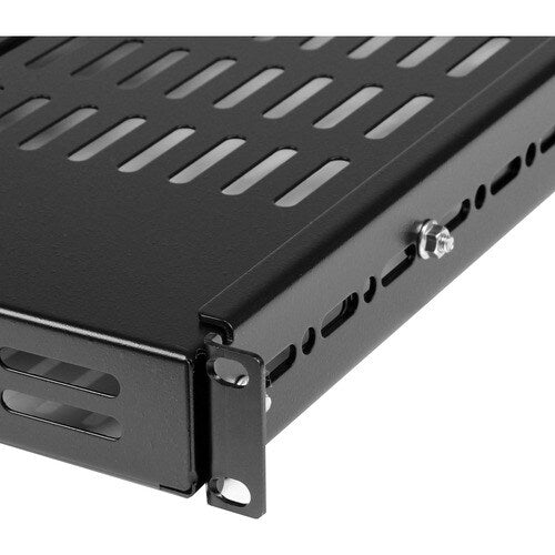 StarTech 1U Adjustable Mounting Depth Vented Rack Mount Shelf - 175lbs / 80kg