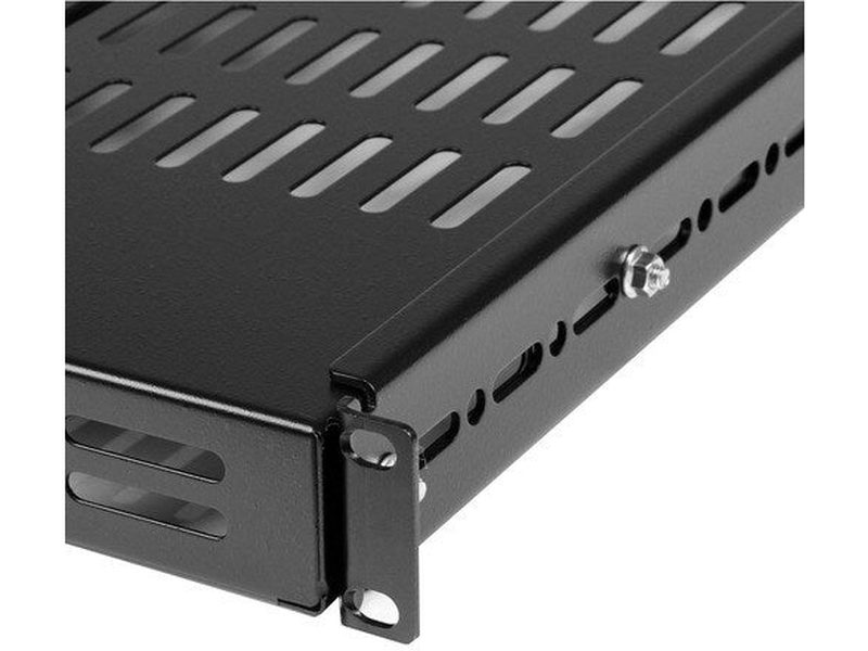 StarTech 1U Adjustable Mounting Depth Vented Rack Mount Shelf - 175lbs / 80kg