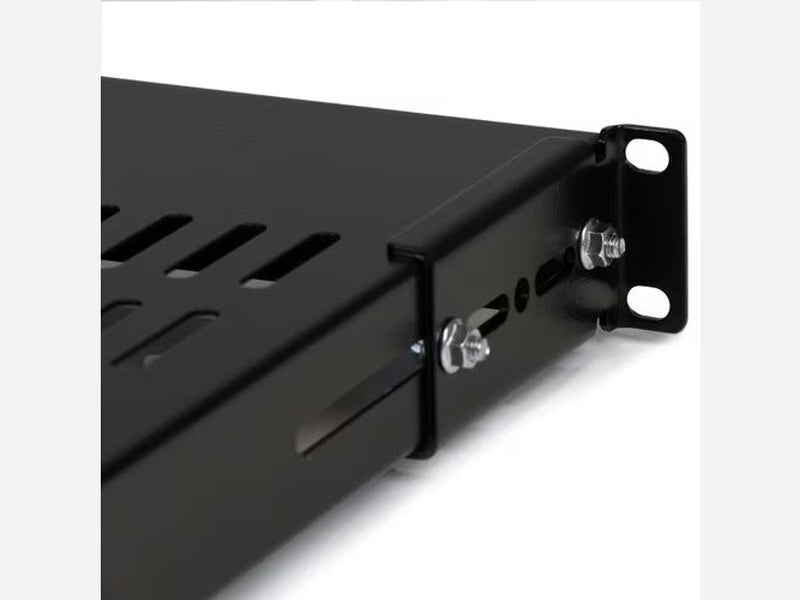 StarTech 1U Adjustable Mounting Depth Vented Rack Mount Shelf - 175lbs / 80kg