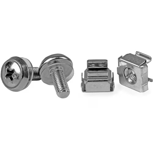 StarTech 50 Pkg M5 Mounting Screws and Cage Nuts for Server Rack Cabinet