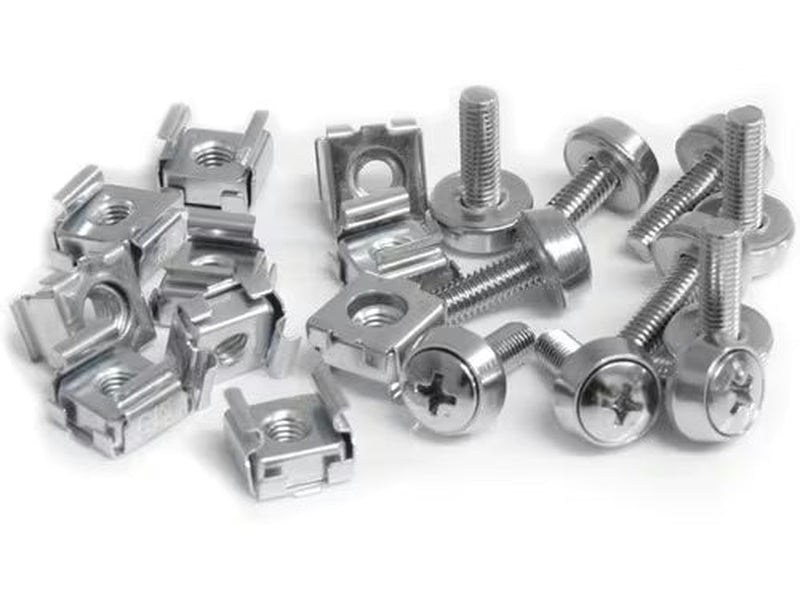 StarTech 50 Pkg M5 Mounting Screws and Cage Nuts for Server Rack Cabinet