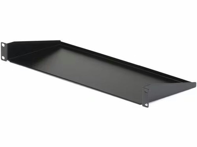 StarTech 1U Server Rack Shelf, Universal Rack Mount Cantilever Tray for 19" Network Equipment Rack, Heavy Duty Steel, 7" 17.8cm Deep