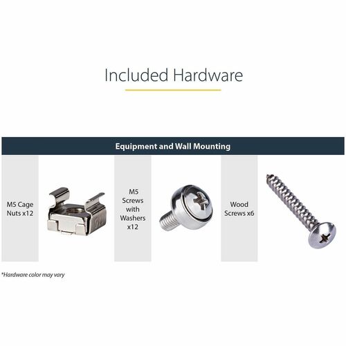 StarTech 3U 19in Steel Vertical Wall Mount Equipment Rack Bracket