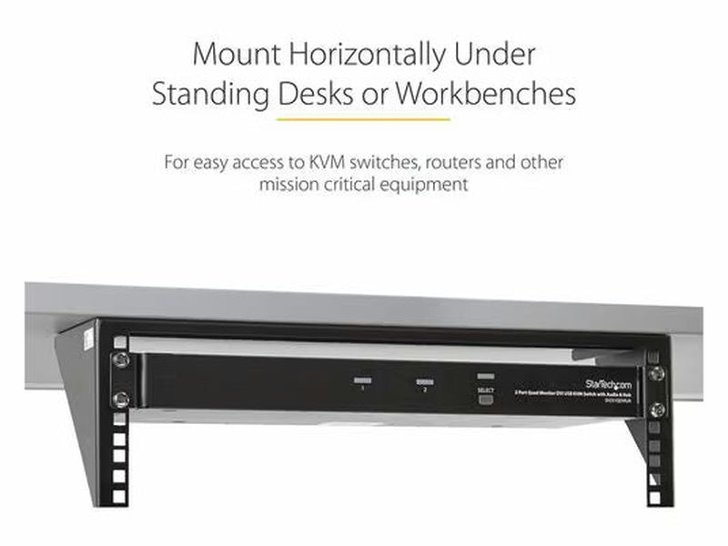 StarTech 3U 19in Steel Vertical Wall Mount Equipment Rack Bracket