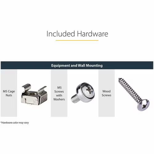 StarTech 4U 19in Steel Vertical Wallmount Equipment Rack Bracket