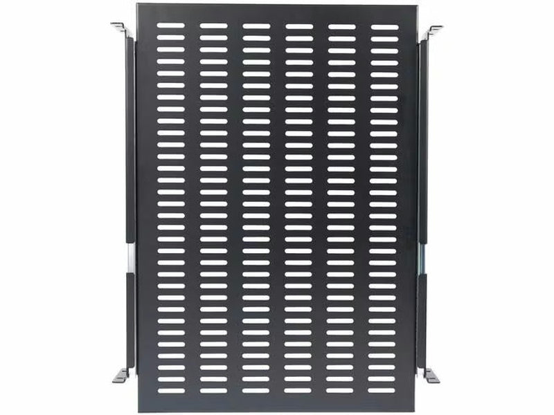StarTech 2U Adjustable Mounting Depth Vented Sliding Rack Mount Shelf – 50lbs / 22.7kg