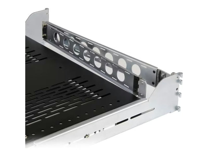 StarTech 2U Vented Sliding Rack Shelf w/ Cable Management Arm & Adjustable Mounting Depth - 50lbs / 22.7kg