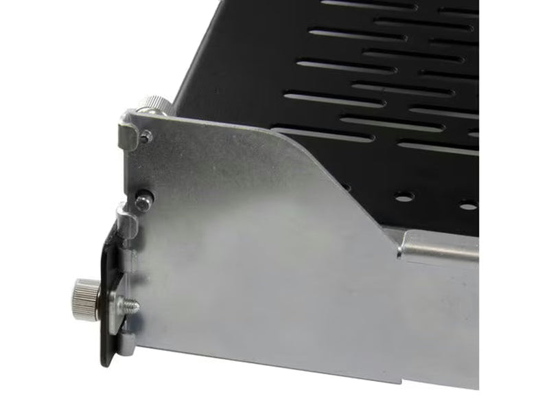 StarTech 2U Vented Sliding Rack Shelf w/ Cable Management Arm & Adjustable Mounting Depth - 50lbs / 22.7kg