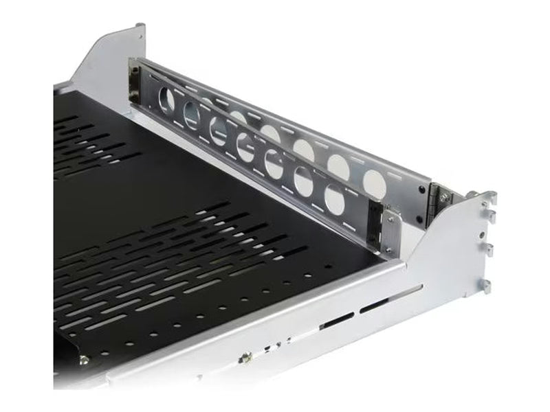 StarTech 2U Vented Sliding Rack Shelf w/ Cable Management Arm & 27.7 to 31.6in Adjustable Mounting Depth - 110lbs / 50kg - 24in Deep