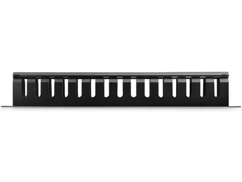 StarTech 1U Horizontal Finger Duct Rack Cable Management Panel with Cover
