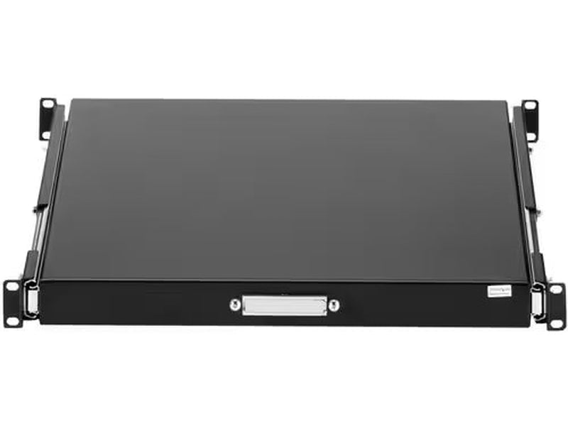 StarTech 1U Sliding Server Rack Mount Keyboard Shelf Tray, 55lbs 25Kg , 22in 55cm Deep Steel Pull Out Drawer for 19" Equipment Rack