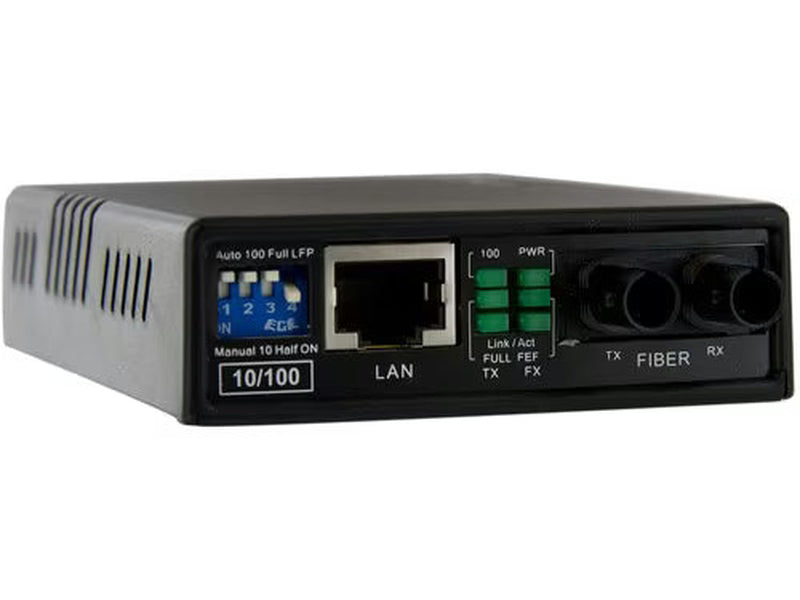 StarTech 10/100 Multi Mode Fiber Copper Fast Ethernet Media Converter ST 2 km